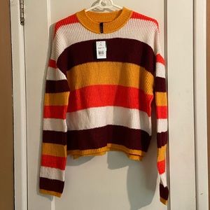 Big Strike USA Striped Sweater